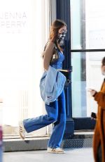 BELLA HADID at Jenna Perry Hair Salon in New York 02/25/2021