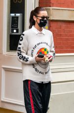 BELLA HADID Heading to a Photoshoot in New York 02/27/2021