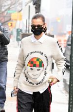 BELLA HADID Heading to a Photoshoot in New York 02/27/2021