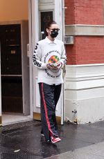 BELLA HADID Heading to a Photoshoot in New York 02/27/2021