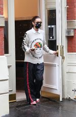 BELLA HADID Heading to a Photoshoot in New York 02/27/2021