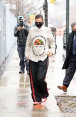 BELLA HADID Heading to a Photoshoot in New York 02/27/2021
