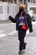 BELLA HADID Leaves Her Apartment in New York 02/11/2021