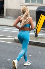 BIANCA GASCOIGNE in Tights Out Jogging in London 02/24/2021