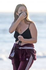 BILLIE LOURD and Austen Rydell Out on the Beach in Santa Barbara 02/14/2021