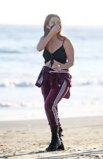 BILLIE LOURD and Austen Rydell Out on the Beach in Santa Barbara 02/14/2021