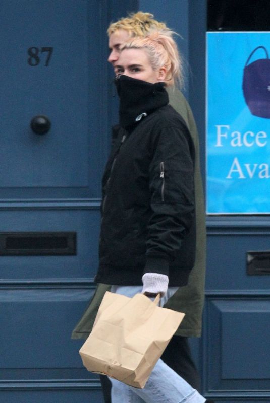 BILLIE PIPER Out and About in London 02/26/2021