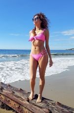 BLANCA BLANCO in a Pink Bikini at a Beach in Malibu 02/06/2021