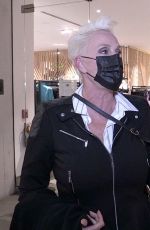 BRIGITTE NIELSEN and Mattia Dessi at Il Pastaio in Beverly Hills 02/22/2021