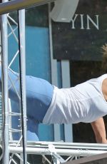 BROOKE BURKE at a Workout Class in Malibu 02/24/2021