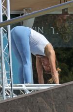 BROOKE BURKE at a Workout Class in Malibu 02/24/2021