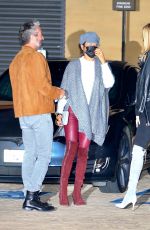 BROOKE BURKE Out for Dinner with Friends in Malibu 02/08/2021