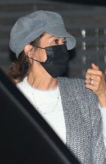 BROOKE BURKE Out for Dinner with Friends in Malibu 02/08/2021