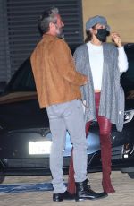 BROOKE BURKE Out for Dinner with Friends in Malibu 02/08/2021