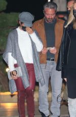 BROOKE BURKE Out for Dinner with Friends in Malibu 02/08/2021