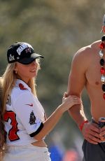 CAMILLE KOSTEK at Tampa Bay Buccaneers Victory Boat Parade in Tampa 02/10/2021