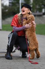 CAPRICE BOURET Practising Her Skateboarding Skills Out in London 02/23/2021