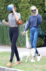 CARA DELEVINGNE and KAIA GERBER Heading to Morning Workout in Los Angeles 02/13/2021