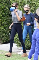 CARA DELEVINGNE and KAIA GERBER Heading to Morning Workout in Los Angeles 02/13/2021