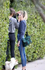 CARA DELEVINGNE and KAIA GERBER Heading to Morning Workout in Los Angeles 02/13/2021