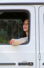 CARA SANTANA Taking a Smoke Break Out in Beverly Hills 02/25/2021