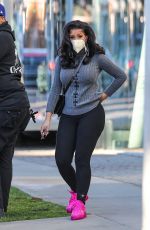 CARDI B Shopping at Couture Kids in West Hollywood 02/12/2021