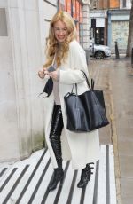 CAT DEELEY Arrives at Steve Wright Afternoon Show in London 02/03/2021