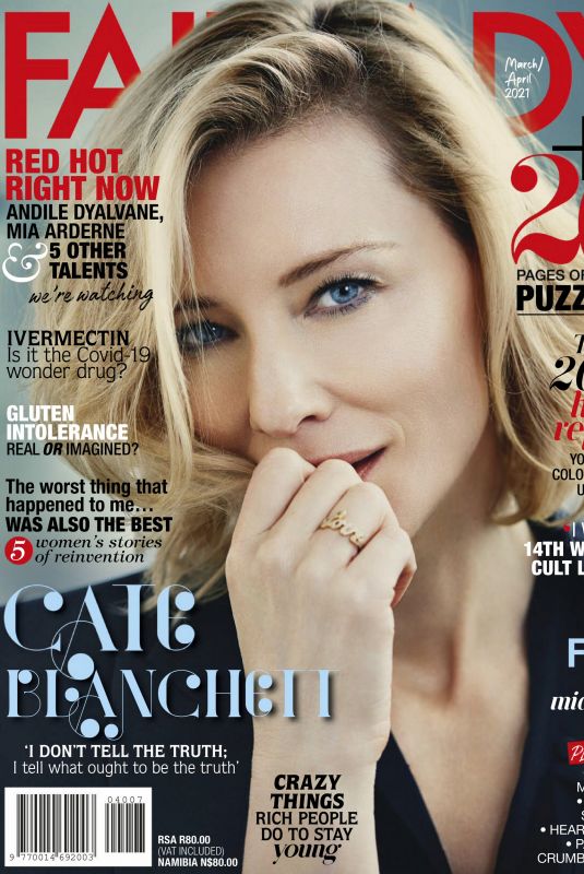 CATE BLANCHETT in Fairlady Magazine, March 2021