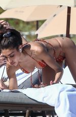 CHANTEL JEFFRIES and JOCELYN CHEW in Bikinis on the Beach in Miami 02/22/2021