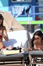 CHANTEL JEFFRIES and JOCELYN CHEW in Bikinis on the Beach in Miami 02/22/2021