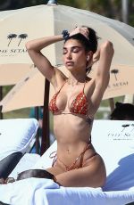 CHANTEL JEFFRIES in Bikini at a Beach in Miami 02/22/2021