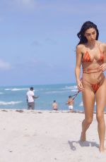 CHANTEL JEFFRIES in Bikini at a Beach in Miami 02/22/2021