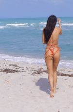 CHANTEL JEFFRIES in Bikini at a Beach in Miami 02/22/2021