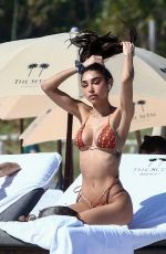 CHANTEL JEFFRIES in Bikini at a Beach in Miami 02/22/2021