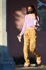 CHANTEL JEFFRIES Leaves Alfred Coffee in West Hollywood 02/04/2021