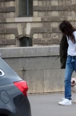 CHARLOTTE GAINSBOURG Out with Her Dog in Paris 02/03/2021