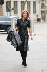 CHARLOTTE HAWKINS Arrives at Global Radio in London 02/19/2021