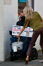 CHARLOTTE MCKINNEY and Nathan Kostechko Out in Santa Monica 02/06/2021
