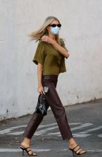CHARLOTTE MCKINNEY and Nathan Kostechko Out in Santa Monica 02/06/2021