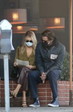 CHARLOTTE MCKINNEY and Nathan Kostechko Out in Santa Monica 02/06/2021