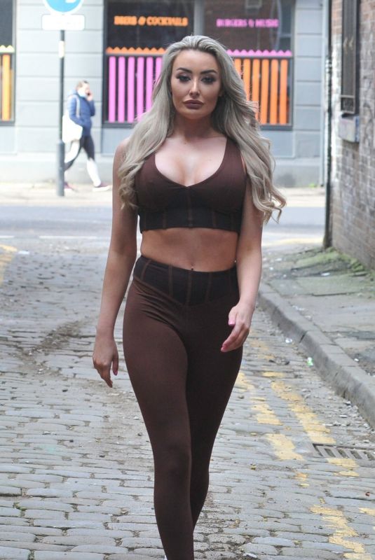 CHLOE CROWHURST in Tights Out in Manchester 02/07/2021
