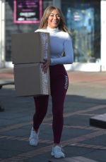 CHLOE FERRY at Her Shop in Newcastle 02/25/2021