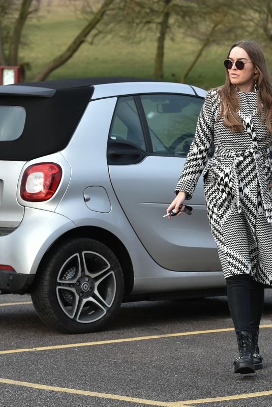 CHLOE ROSS Out in Her Electric Smart in Chigwell 02/18/2021
