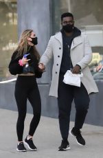CHRISHELL STAUSE and Keo Motsepe Out in West Hollywood 02/18/2021