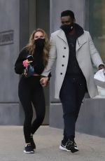 CHRISHELL STAUSE and Keo Motsepe Out in West Hollywood 02/18/2021