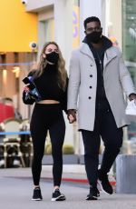 CHRISHELL STAUSE and Keo Motsepe Out in West Hollywood 02/18/2021