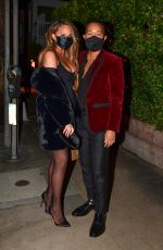 CHRISSY TEIGEN and John Legend Out for Dinner on Valentine