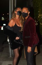 CHRISSY TEIGEN and John Legend Out for Dinner on Valentine