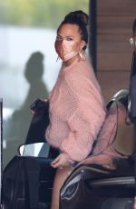 CHRISSY TEIGEN in a Denim Shorts Out in Los Angeles 02/11//2021