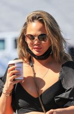 CHRISSY TEIGEN Out and About in Los Angeles 02/24/2021